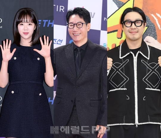 지예은, 지석진, 하하/사진=민선유 기자