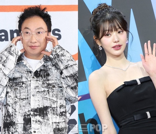 박명수, 장원영/사진=민선유 기자