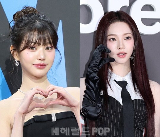 장원영, 카리나/사진=민선유 기자