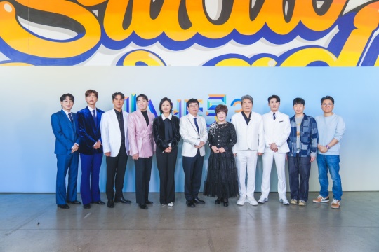 안성훈, 박지현, 장민호, 붐, 장윤정, 이경규, 김연자, 진성, 영탁, 김주연 PD, 민병주 CP/사진제공=TV조선